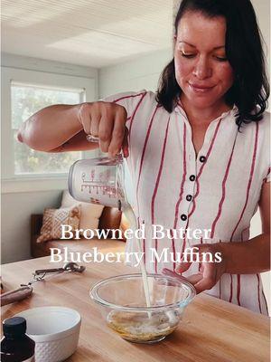 Your weekend plans: Browned Butter Blueberry Muffins.⁣ ⁣ Muffins: ⁣ ½ cup (1 stick, 113 grams) unsalted butter, melted until browned⁣ 1/3 cup whole milk⁣ 1 large egg⁣ 1 large egg yolk⁣ 1 teaspoon vanilla extract⁣ 1 1/2 cups (280 grams) all-purpose flour⁣ 3/4 cup (150 grams) granulated sugar⁣ 1 1/2 teaspoons baking powder⁣ 3/4 teaspoon salt⁣ 2 cups fresh blueberries⁣ ⁣ Topping:⁣ 3 Tablespoons cold, unsalted butter, cut into 1/2-inch cubes⁣ 1/2 cup (60 grams) all-purpose flour⁣ 3 tablespoons granulated sugar⁣ ⁣ Instructions⁣: Place a rack in the upper third of the oven and preheat oven to 375 degrees F.  Line muffin pan with paper liners.⁣ Melt butter in a small saucepan over medium heat.  Keep an eye on the butter.  Melt and cook down the butter until little brown bits appear in the pan.  The crackling will subside and butter will begin to brown fairly quickly after that.  Keep a close eye.  Remove from heat.⁣ Whisk milk, egg, yolk and vanilla until combined.  Add the brown butter and stir to combine.⁣ Whisk together flour, sugar, baking powder and salt in a medium bowl  Add milk and butter mixture all at one and stir gently to combine.  Gently but thoroughly fold in the blueberries.⁣ Divide the batter among muffin cups and spread evenly.⁣ To make the topping combine all of the ingredients in a bowl and rub together with your fingertips until crumbly.  Sprinkle evenly over the batter in the cups.⁣ Bake until golden and crisp and a wooden pick inserted into the center of a muffin comes out clean, about 18-20 minutes.  Cool in pan on a rack for 15 minutes then remove from the pan.  Serve warm or at room temperature. #blueberrymuffins #weekendbaking #easybaking #brownedbutter #bakingrecipe 