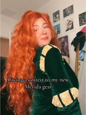 I went more green with this dress than i have in the past and i LOVE IT  #merida #meridacosplay #cosplay #cosplayer #partyprincess 