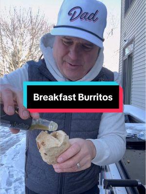 I could eat breakfast burritos everyday!! R U Kidding Me!? #breakfast #burritos #breakfastburritos #griddle #grilling #cooking #rukiddingme #cookingwithdarryl @Weber Grills @Rhoback @Bacon Up Bacon Grease @mortonsalt 