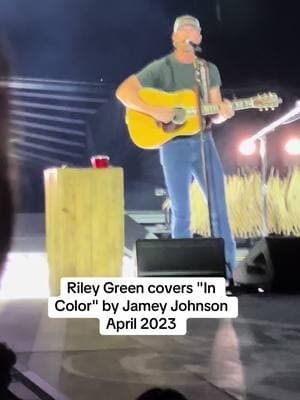 @Riley Green always crushes #fyp #rileygreen #countrymusic #country #incolor #jameyjohnson 