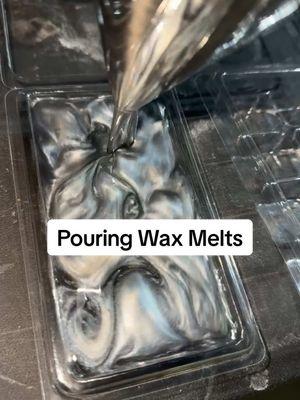 Pouring gorgeous wax melts!! 🤍🖤🩶✨ #mmc #SmallBusiness #NaturalBusiness #TikTokShop #boutique #livesaletiktok #livesaleshopping #homesupplies 