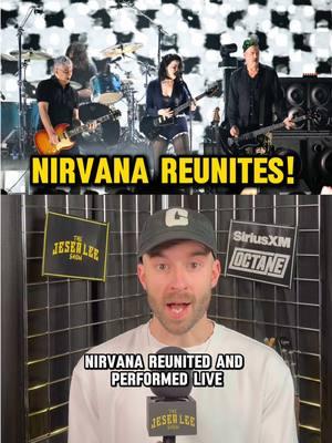 Nirvana’s remaining members reunite and perform live #nirvana #rock #grunge #davegrohl #kurtcobain 