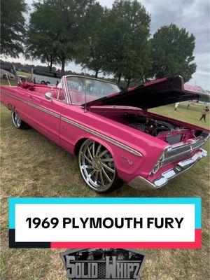 @mussbmuscle 1965 Plymouth Fury finished in a pink over pink with full custom interior that was signed on the dash personally by @richforever at the 2024 @rickrosscarshow  ——— #SolidWhipz #RickRossCarshow@rickrosscarshow 