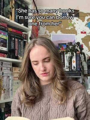 It may look like a library but I don’t share lol #donotcometomytown #BookTok #readerproblems #readerthings #relatable #booktokfunny #books #booklover 