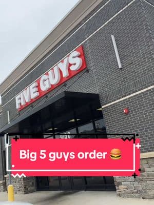 How much do you think we spent on this Five Guys Order? 👀💰 • • • • • • #fyp #guess #bigorder #fiveguys #expensivefood #Foodie #burgersndfry #howmuch #foryou #leeyahmonayyy #milkshake #cajunfries #sharethemagic 