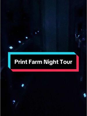 It’s never really dark on a print farm. #3dprinting #fyp #3dprintforyourshelves #bambu #prusa #pri