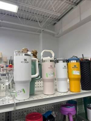 Seeing Stanley cups already at the thrift store is a reminder—our planet can’t keep up with our obsession with newness. Buy less, buy secondhand, and think beyond what’s trending right now. ❤️🌎 #Sustainability #sustainableliving #ecofriendly #stanleycups #thrifting #overconsupmtion #consciousconsumer 