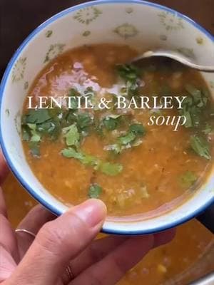 The cold weather is still hanging on and so are we! 🥶Luckily we can warm up with delicious Lentil and Barley Soup made in the Instant Pot. Follow along with the video to see how @zallibhai makes it perfect every time. Lentil and Barley Soup Recipe: - 1 cup lentils  - 3 tbsp barley  - 2 tbsp olive oil - 1 medium onion chopped - 2-3 cloves of garlic - 1 tbsp tomato paste - 1 tbsp dried mint - 1 tbsp ground cumin - 1 tbsp paprika - 2 tsp salt - 6 cups stock - 2 tsp lemon juice - Handful chopped coriander  Soak lentils and barley for 10 minutes and rinse well. Set aside. Heat oil add onions and garlic mix well till fragrant. Add in tomato paste, mint, cumin, paprika and salt. Mix till spices are toasted. Add the rinsed lentils and barley into the pot and mix well. Add in stock mix well, bring to a simmer and cover. Cook for 14 minutes on manual in the instant pot and use slow release.  Add in lemon juice and chopped coriander. Serve and enjoy!!! #instantpot #instantpotofficial #fanfriday #lentils #lentilandbarley #soup #lentilsoup #comfortfood #homecooking