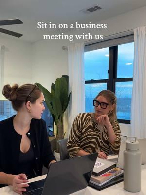 Sit in on a business meeting with us @gillianaliese #workmeeting #fashion #clothingbrand 