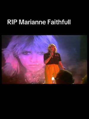 RIP Marianne Faithfull. Although best known for “as tears go by” her 1979 album Broken English helped push New Wave into the music scene #newwave #80smusic #mariannefaithfull 