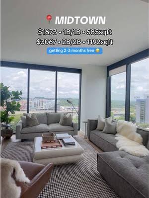 Where my luxury lovers at?? 💅 I'm GAGGED at this high rise offering 3 MONTHS FREE?!! 🫢 Everything about this place is sexyyy 🔥 DM us or comment below to get connected with an agent for more info.  📲 *Pricing includes speciasl* #atl #atlanta #atlantaapartments #apartmenthunting #apartmenthunt #newapartment #midtownatl #movingtoatlanta #atlantaga #smartcity #smartcitylocating