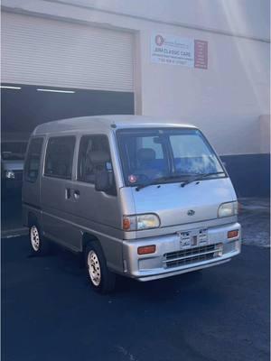 With rear seats that fold flat, kei vans are easily customizable! www.kurumaimports.com - #kurumaimports #jdm #keivan #keitora #subarusambar #keitrucks #japan #microvan #tokyo #fyp #foryoupage #explorepage #miami 