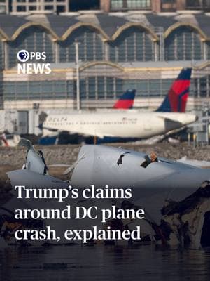 Trump’s claims around DC plane crash, explained The mid-air collision between a passenger jet and a military helicopter near Washington has left many searching for answers. It's the deadliest air crash in the U.S. in more than two decades with 67 presumed dead. President Trump addressed the tragic aircraft collision in Washington, D.C. Thursday and claimed, without evidence, that DEI policies likely led to this crash. To break down his claim and what we know, PBS News' Geoff Bennett spoke with aviation correspondent Miles O'Brien. #planecrash #dcplanecrash #dccrash #planecollision #aircraftcollision #aircraft #dei #trump #trumpnews #pbsnews #newshour #pbsnewshour #americaneagleflight5342 #airtrafficcontrol #plane #crash #washingtondc #aviation