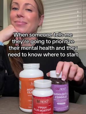 These 3 BrainMD Products are a great starting point:  1. L-Theanine to support calming brain waves and relieve feelings of stress + anxiousness  2. Happy Saffron for mood, memory, and sexual function  3. Magnesium for overall brain and body wellness  Do you want to start prioritizing mental health but need some guidance? Let us know what questions you have below!👇🏼  #brainhealthtips #MentalHealth #MentalHealthAwareness #BrainMD #SupplementFacts #naturalmentalhealthsolutions #anxiety #stress #brainhealthmatters #naturalanxietyrelief 