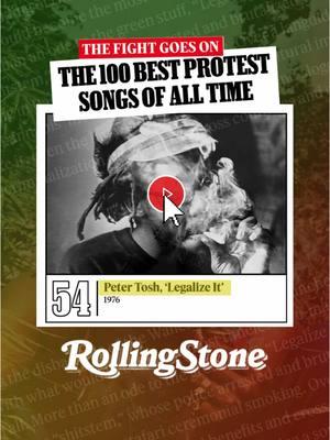 Legalize It made @RollingStone’s top 100 protest songs! 🔥 More than music—Legalize It is a movement. Decades later, its message still stands strong.  Drop a ✊ in the comments if this track is forever in your rotation.  Link in bio to stream the track and read the full article.  #PeterTosh #LegalizeIt #Top100ProtestSongs #RollingStone