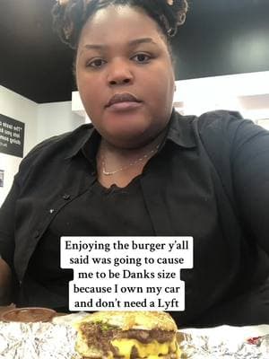 I even added fries for the aesthetic 😁 #foodtiktok #fiveguysburgersandfries #lyft #uber #bbw 