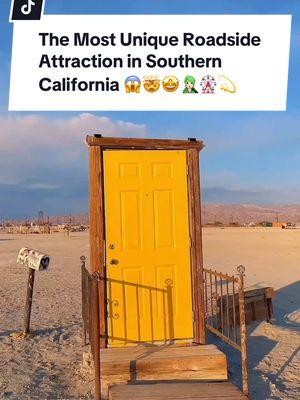 Most unique roadside attraction in the Southern California desert to add to your road trip bucket list!!  Follow @mindyonthemove for more unique USA travel destinations and itineraries! 💫 🗺️  #roadsideattraction #southerncalifornia #desertadventures #californiaroadtrip #travelcalifornia 