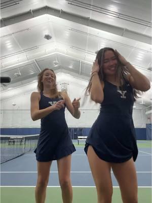 my senior🥹🥹 @Mirabelle ;) #yalewomenstennis #tennis #college #d1tennis 