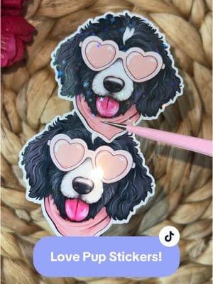 Goldendoodle Moms Unite! 💗🐶 These Love Pup Stickers will be available today at 4pm CST and they’ll ship next day! Which one is most like your fur baby? #dood #dogmom #doodlesoftiktok #goldendoodle #lovepuppies #goldendoodlesoftiktok 