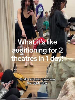 Auditioning for 2 theatres in 1 day!  #musicaltheatre #professionaldancer #dancersoftiktok #audition #auditionseason #auditionvlog  @FP Movement @LaDuca Shoes 