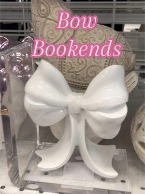 @Ross Dress for Less it’s the best place for the most affordable bows!! Look how cute these bow bookends are!! #rossdressforless #rossfinds #bows #bowbookends #coquette #coquetteaesthetic #coquettecore #trending #girly #girlythings #girlytok #girlygirl #bowtok 