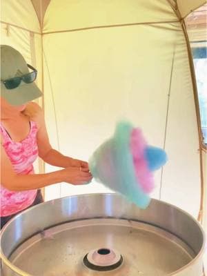 How to make a cotton candy flower 🌸 #fineanddandycottoncandy ##cottoncandy 