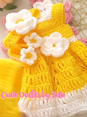 #crochetdress #cutieoutfitsbybelle #yarntok #crochetersoftiktok #babyphotoshoot #crochetbabydresss #yarnstore #croche #tejido #tejidosacrochet 