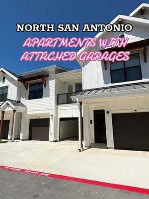 Apartments with attached garages in North San Antonio! — Super easy access to I-10 and 1604. Amenities include a resort-style pool and fitness center. — Comment or DM and we can set up a tour! 📲 #sanantonio #sanantoniotx #sanantonioapartments 