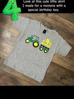 #mackraftsllc #SmallBusiness #4thbirthay #birthdayboyshirt #tractor shop small ⛓️‍💥in bi0