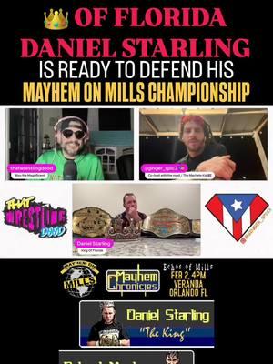 THIS SUNDAY FEBRUARY 2nd IN ORLANDO, FL. Come watch the King of Floriduh @danielstarling98 piledrive @deathtomartyr on some pavers when he defends his @mayhemonmills WOOOOORLD CHAMPIONSHIP!!    FULL INTERVIEW on YouTube @ thatwrestlingdoodpodcast ( https://youtu.be/f1lmIsQtcb8?si=xRZJRHUPTrne6zxQ ).    Don’t forget to LIKE, COMMENT, SHARE & FOLLOW.. . . . .  #danielstarling #mayhemonmills #indywrestlingmatters #indywrestler #indywrestling #wrestlingpodcast #podcast #thatwrestlingdood #supportindywrestling #floridawrestling #luchalibre 