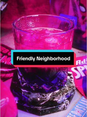 Friendly Neighborhood from Spider-Man 🕷️ - - - - #nerdytavern #mixology #bartender #cocktail #cocktails #marvel #marvelcomics #mcu #spiderman #spiderverse #peterparker #radioactive #spider #friendlyneighborhood #friendlyneighborhoodspiderman @Marvel Entertainment @Finest Call 