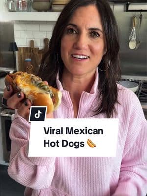 Nicole's been wanting to try these famous Mexican Hot Dogs for a while, and we're here for it.🌭 Inspired by hot dogs you can get from street vendors in Los Angeles, this juicy, flavor-packed meal is a must-try. Just look at that bite! 🔥 🧑‍🍳: @NicoleMcLaughlin  #mexicanhotdogs #hotdogs #gameday #EasyRecipes