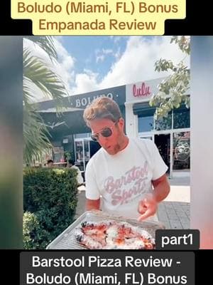 Barstool Pizza Review - Boludo (Miami, FL) Bonus Empanada Review#barstool #pizza #reviews #boludo #miami #bonus #empanada #reviews #cooking #fyp 