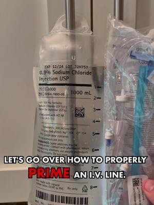 Prime an IV with Nurse Mike! . . . #nursing #nclex #nursingschool #nurse