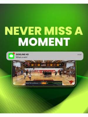 Never miss a moment with sidelineHD ‼️ Stream with sidelineHD and get highlight clips delivered to your phone via text message so you see every big play! 🏐 #sidelineHD #volleyball #volleyballstream 