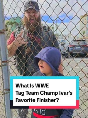 I asked WWE Tag Team Champ Ivar what his favorite finisher is!  #warraiders #ivar #WWE #wwefan #wwesmackdown #RoyalRumble #worldwrestlingkid #wrestletok #yokozuna #fyp #foryoupage 