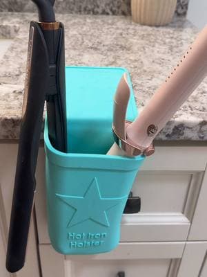 Don’t ruin your nice countertops with your curling irons! #flatiron #curlingiron #holster #hotironholster #hairtools #tiktokshopping 