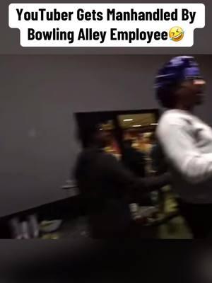 Youtuber gets assaulted by a bowling alley employee  Yt-kendrick curry  **NO ONE WAS HARMED IN THIS VIDEO** #kendrickcurry #kaneljoseph #kendrickcurryclips #kaneljosephvideos #kendrickcurry_ #pranks #bowlingalley #harmlessprank  #fypage #fyp 