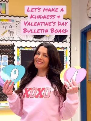 Spread love and kindness this February with this print and go bulletin board and writing resource… Our Kindness Week leads right into Valentine’s Day, so I created this “In Our Kindness Era” resource to combine the two themes!  It includes all you see here plus writing prompts and a class book. #tiktokteacher #teachersoftiktok #teachertiktok #teachertok #bulletinboard #bulletinboardideas 