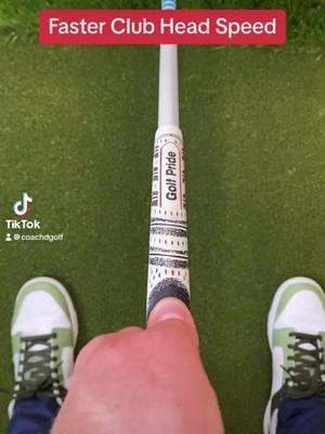 Long thumb with your lead hand, will lead to faster club head speed. Golf practice doesn’t have to be difficult, it can be a simple fix like this to help you get better at golf. #golfer #coachdgolf #golfpractice #golfswing 