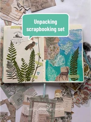 So many awesome stickers and papers, very inspiring 💗✨☺️ #collageart #junkjournal #artjournal #scrapbooking #papercollage #collagejournal #scrapbookset 