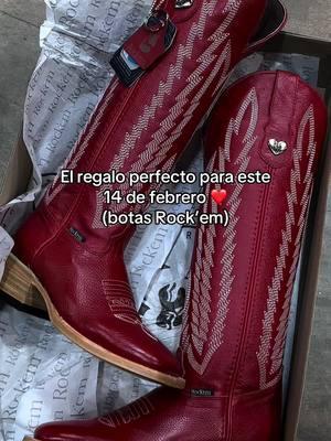 Etiqueta a la persona que se las merece! 😍❤️@Rock'em #rockemboots #cowgirls #couple #Love #redboots #ValentinesDay #fyp #viral #vaquera 