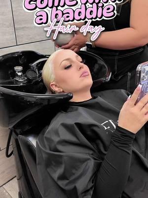 hair maintenance 💆🏼‍♀️ • 5 week root touch up for my platinum hair ❄️ #hairtok #hairappointment #hairvlog #platinumblonde #blonde #roottouchup #hairday 