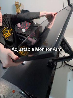 This monitor arm is currently 54% off plus FREE shipping!! #GamingOnTikTok #gaming #GamingSetup #gaminglife #gamingtiktok #monitorarm #teenager #teens #redheadcutie 