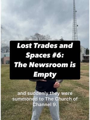 Lost Trades and Spaces 6: The Newsroom is Empty.⁣ ⁣ #localnews #mediadecline #trustinmedia #newsroomcrisis #digitalera #broadcastnews #mediashifts #changingmedia #streamingvstv #newsindustry