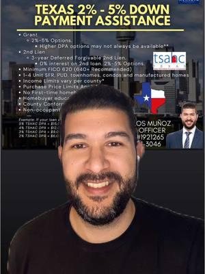 Want to buy a home in Texas? 🏡💰 TSAHC offers 30-year fixed-rate mortgages, down payment assistance, grants, and mortgage credit certificates to help you get into your dream home! 🚀🔥 Don’t miss out—see if you qualify today! ⬇️ #texashomebuyer #downpaymentassistance #HomeLoans #firsttimebuyer #austinrealestate #austinrealestateagent #austinrealtor #dallasrealestate #dallasrealestateagent #dallasrealtor #houstonrealestate #houstonrealestateagent #houstonrealtor #sanantoniorealestate #sanantoniorealestateagent #sanantoniorealtor #texasrealtor #texashomes #fortworth #fortworthrealestate #fortworthrealtor #dfwrealtor #dfwrealestate #dfwrealestateagent