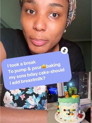 I took a break to pump & pour my journey most continue 💕 #sahm #how #baking #cleaningwhilepumping #motherhood #realmotherhood #morheroftwo #breastmilk #pumpingmama #boostmilksupply #pouringbreastmilk #formyson #hbd