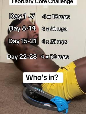 Let’s get February going the right way with this core challenge 🔥🔥‼️💪🏾 #core #corechallenge #abs #abdominal #abdominals #coreworkout #corework #athomeworkout #athomeworkouts #tiktokshopnewyearnewaura 