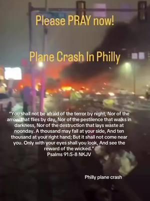 Philly plane crash. It’s time to pray. #pray #praynow 