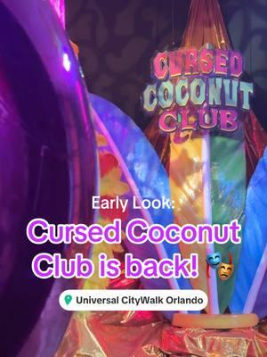 Get o̶u̶t̶ o̶f̶ over here! The Cursed Coconut Club – it’s real! 🥥 #citywalkorlando #universalflorida #cursedcoconutclub #universalcitywalkorlando #thingstodoatuniversal 